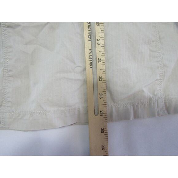 Eddie Bauer Brown Cargo Jacket Women's size L Minimalist Safari Neutral Coastal - Picture 8 of 8